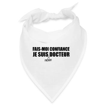 Ich bin fast ein Arzt - Bandana - Weiß - Vorne