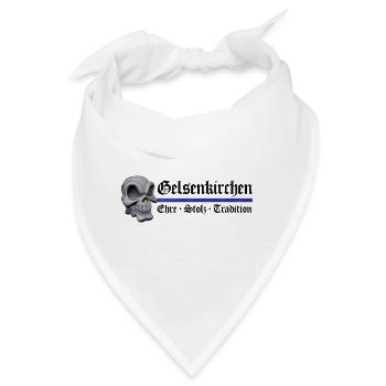Gelsenkirchen - Ehre Stolz Tradition - Bandana - Weiß - Vorne