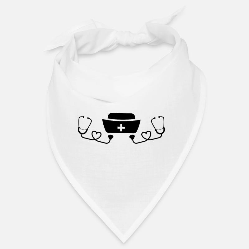 nurse - infirmier - Bandana - blanc