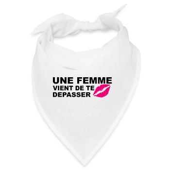 lustiger Aufkleber - Bandana - Weiß - Vorne