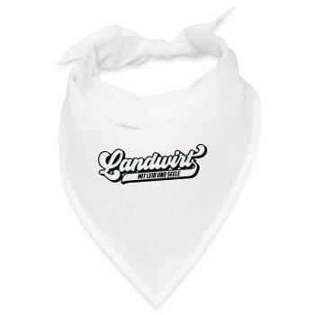 Landwirt mit Leib & Seele | Farben änderbar - Bandana - Weiß - Vorne