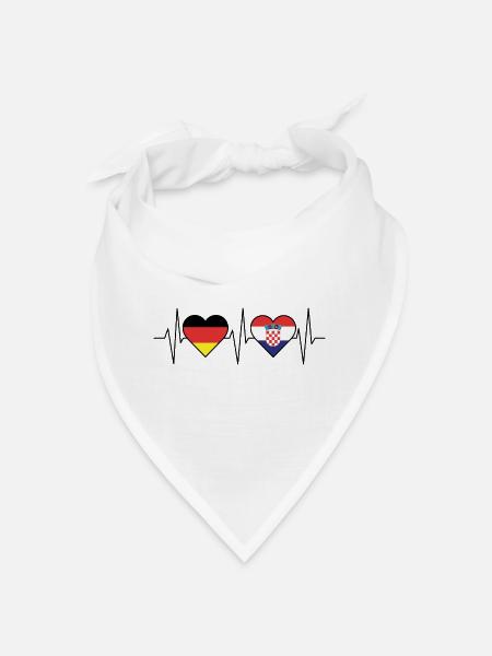 Puls Geschenk Kroatien Heimat Urlaub - Bandana - Weiß