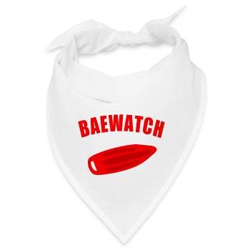 BAEWATCH LIFEGUARD Schwimmer Bademeister Schwimm - Bandana - Weiß - Vorne