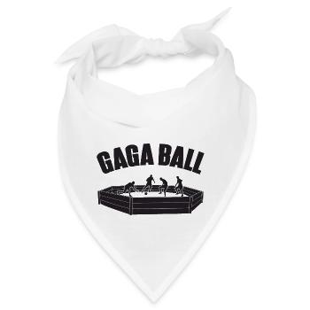 Gaga Ball Dodgeball Gagaball Spieler Gaga Ball - Bandana - Weiß - Vorne