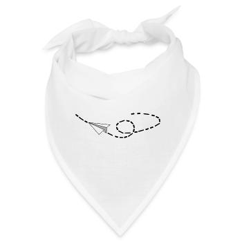Papierflieger auf Reisen - Bandana - Weiß - Vorne