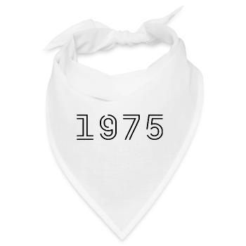 1975 Retro 1975 Geschenk 1975 Jahrgang 1975 - Bandana - Weiß - Vorne