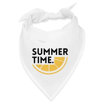 Sommerzeit - Zitrone - Bandana - Weiß - Vorne