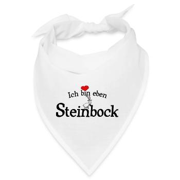 Steinbock - Bandana - Weiß - Vorne