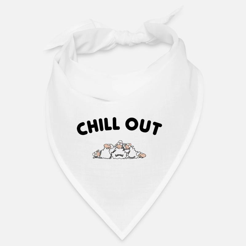 Chill Out Sheep - Bandana - blanc