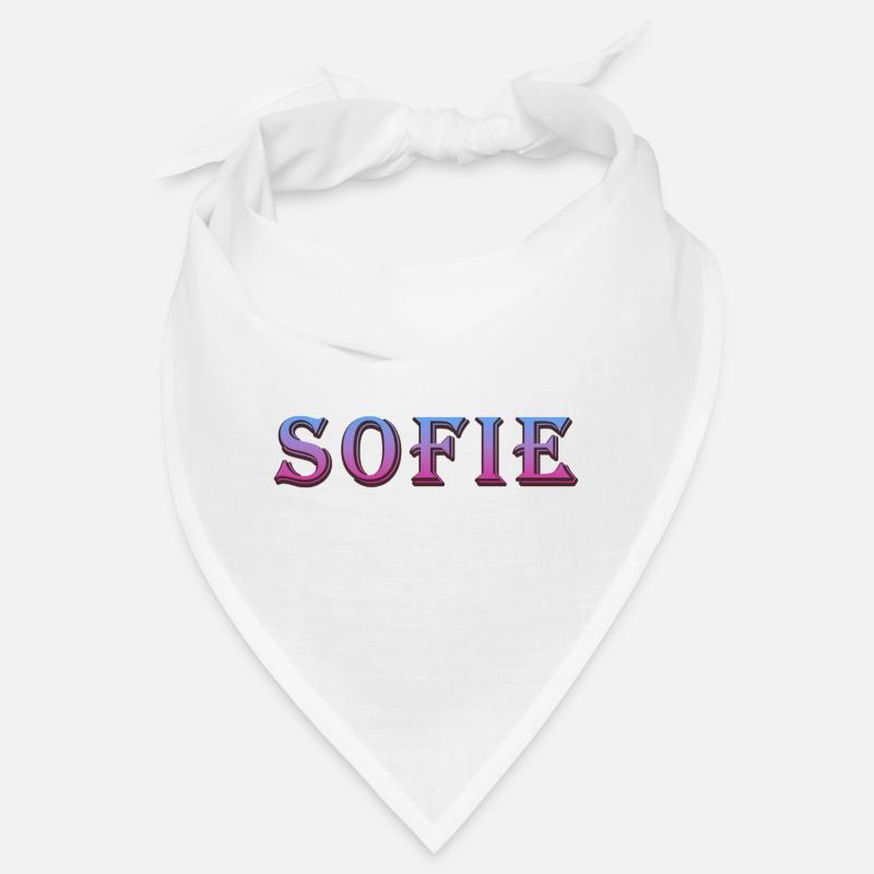 Colorful 3D text with glittering effect Bandana