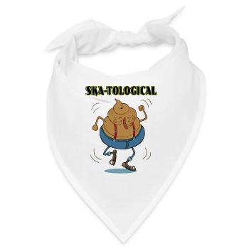SKA-TOLOGICAL - Bandana - Weiß - Vorne