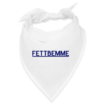 Fettbemme Geschenk DDR Ossi Ostdeutschland - Bandana - Weiß - Vorne