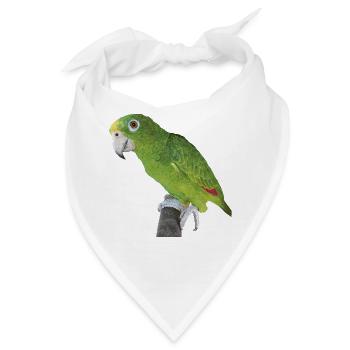 Der Amazonas-Königspapagei - Bandana - Weiß - Vorne