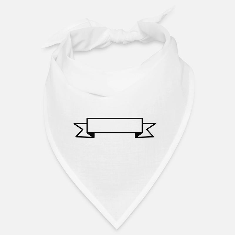 Bannière ruban blanc Bandana