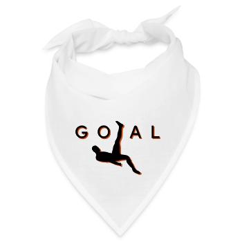Fußball Fallrückzieher Tor - Bandana - Weiß - Vorne