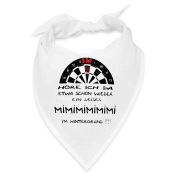 Darts Darten Darts Geschenk Dartpfeil Dartboard - Bandana - Weiß - Vorne