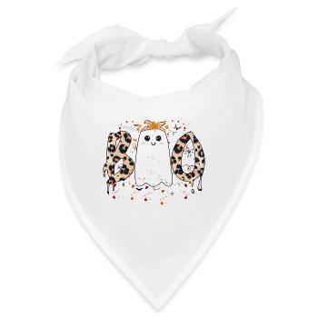 Boo Ghost, Boo Halloween, Kinder Halloween Geschenk, Boo - Bandana - Weiß - Vorne