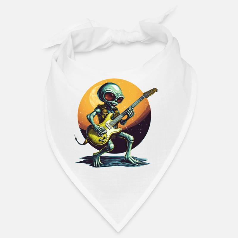 Guitariste extraterrestre dans Sunset Bandana