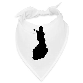 Finnland - Bandana - Weiß - Vorne