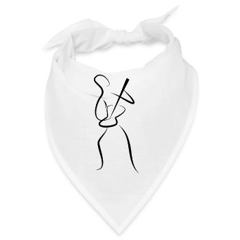 Gitarrist - Bandana - Weiß - Vorne