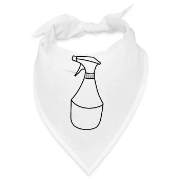 putzen cleaning putzfrau broom wischmop73 - Bandana - Weiß - Vorne