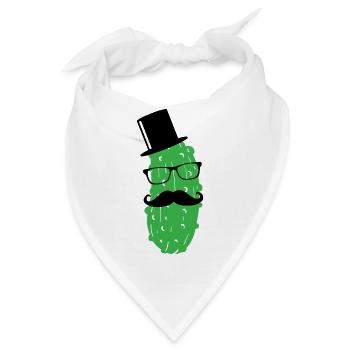 Mr. Gurke Gurken Truppe Sir Mister Dill with it 1c - Bandana - Weiß - Vorne