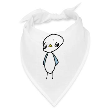 Vogel Küken Bauer Landwirt tier Kind Baby - Bandana - Weiß - Vorne
