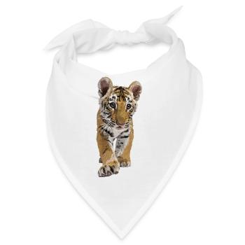 bengalischer Tiger - Bandana - Weiß - Vorne