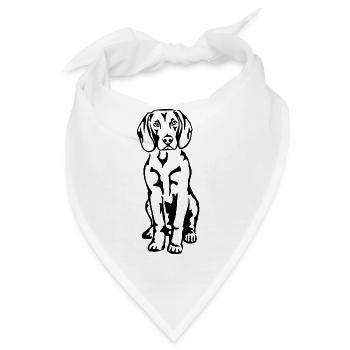 Bayerischer Gebirgsschweißhund - Bandana - Weiß - Vorne