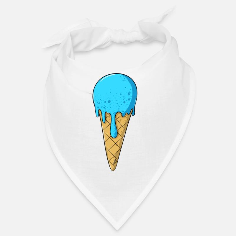 | de crème glacée | de crème glacée bleue Glace Bandana
