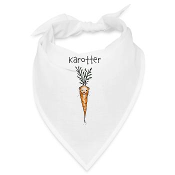 Karotter - Otter, Karotte - Bandana - Weiß - Vorne