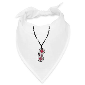 Halskette Schmuck alter Controller - Bandana - Weiß - Vorne