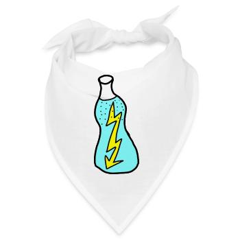 Lightning Bottle - Bandana - Weiß - Vorne
