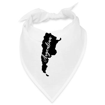Argentinien Umriss - Bandana - Weiß - Vorne