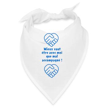 Es ist besser, bei mir zu sein - Bandana - Weiß - Vorne