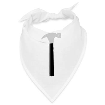 werkzeug hammer - Bandana - Weiß - Vorne