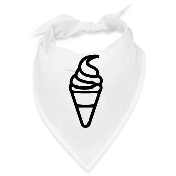 Eis - Bandana - Weiß - Vorne