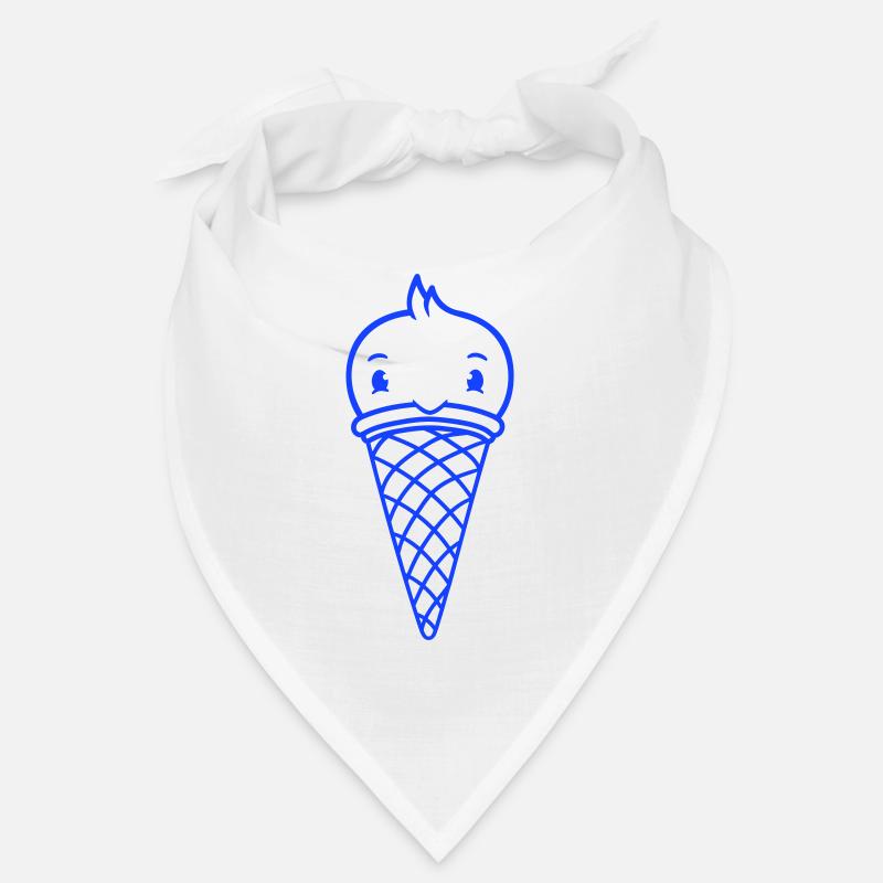 Vogel Eis Waffel Waffeleis Kugeln Eiscreme Eistüte Bandana