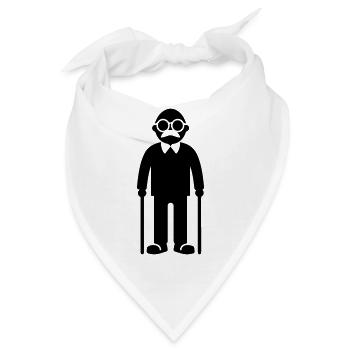 Opa Senior - Bandana - Weiß - Vorne
