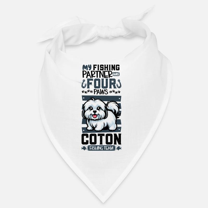 Pêche et Coton de Tuléar Bandana