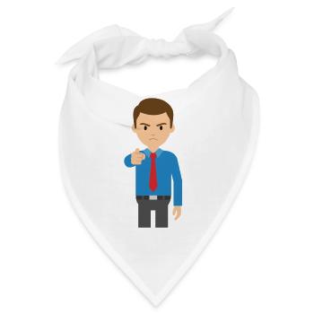 Direkter Vorgesetzter Cartoon - Bandana - Weiß - Vorne