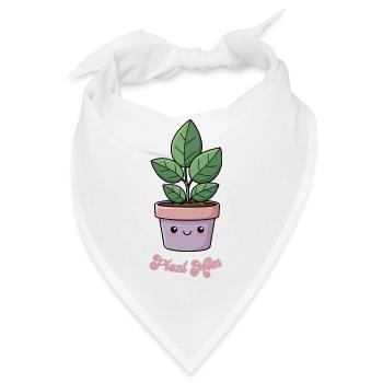 Plant Mom Kawaii Topfpflanze - Bandana - Weiß - Vorne