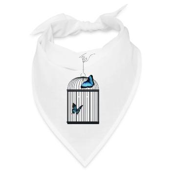 LASS MICH RAUS - Bandana - Weiß - Vorne