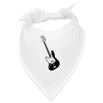 E Gitarre - Bandana - Weiß - Vorne