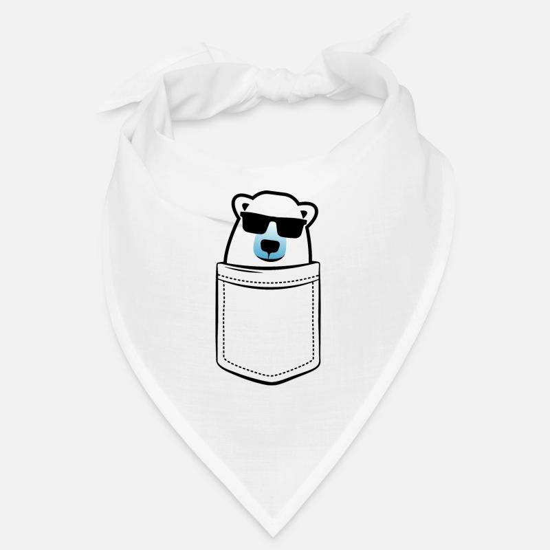Mein Eisbär in der Tasche - Brusttasche Bandana