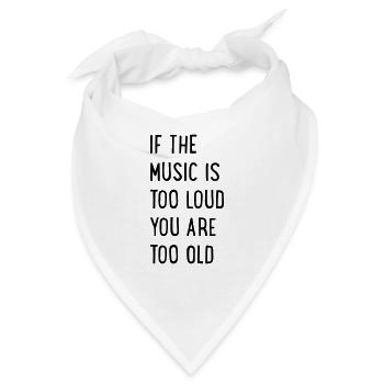 music - Bandana - Weiß - Vorne
