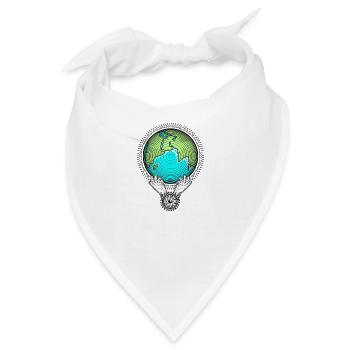 Save our Planet Earth Natur Schutz Umweltschutz - Bandana - Weiß - Vorne