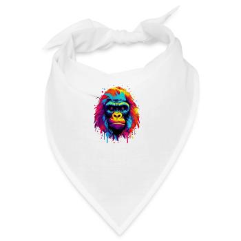 Radiant Spectrum Gorilla - Bandana - Weiß - Vorne