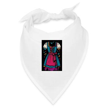 Traditionelles Dirndl mit moderner Farbpalette - Bandana - Weiß - Vorne