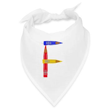 buntstifte f - Bandana - Weiß - Vorne